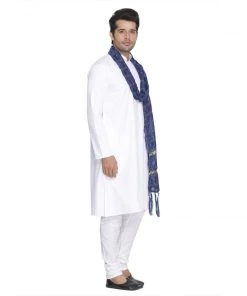Vastramay Men's Blue Viscose Dupatta