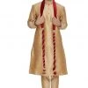Vastramay Men's Maroon Velvet Dupatta 1 Vastramay Men's Maroon Velvet Dupatta
