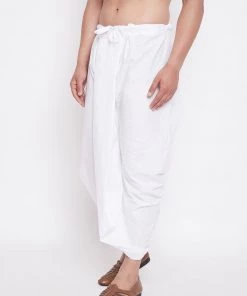 Vastramay Men's White Traditional Dhoti