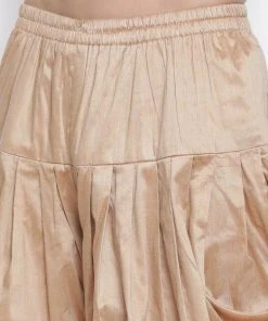 Vastramay Men's Dark Blue Silk Blend Sherwani Set 12 Vastramay Men's Dark Blue Silk Blend Sherwani Set