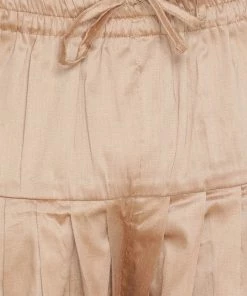 Vastramay Men's Pink Jute Cotton Blend Sherwani Set Sherwani/Indowestern Sets