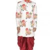 Vastramay Men's Multicolor Cotton Blend Sherwani Set