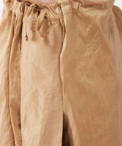 VASTRAMAY Men's Rose Gold Solid Silk Blend Kurta And Dhoti With Blue Nehru Jacket Kurta Sets