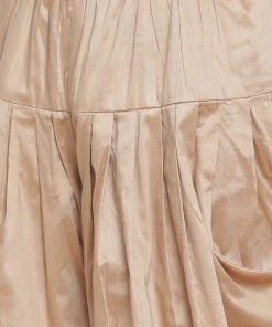 Vastramay Men's Maroon Cotton Silk Blend Ethnic Jacket, Kurta And Dhoti Pant Set