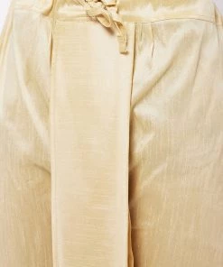 VASTRAMAY Men's Maroon Silk Blend Kurta And Dhoti With Gold Woven Nehru Jacket