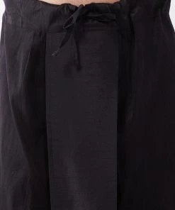 VASTRAMAY Men's Rose Gold Silk Blend Ethnic Jacket, Black Kurta And Dhoti Set 13 VASTRAMAY Men's Rose Gold Silk Blend Ethnic Jacket, Black Kurta And Dhoti Set