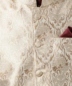 Vastramay Men's Maroon Cotton Silk Blend Ethnic Jacket, Kurta And Dhoti Pant Set Buy 1 Get 1 10 Vastramay Men's Maroon Cotton Silk Blend Ethnic Jacket, Kurta And Dhoti Pant Set Buy 1 Get 1