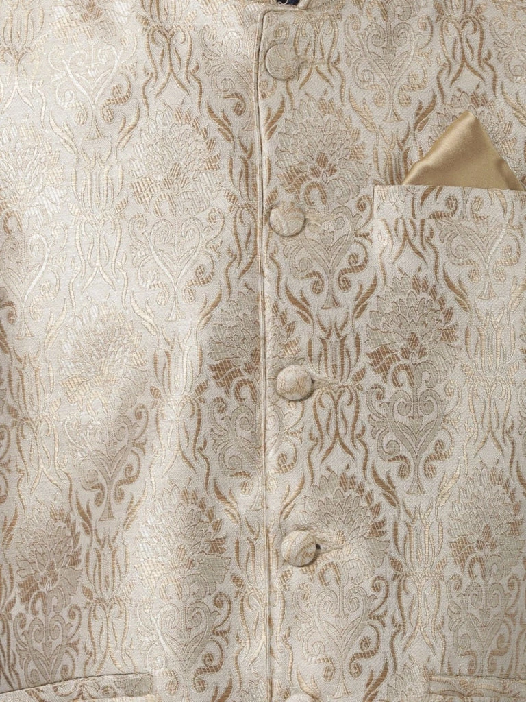 Vastramay Kurta Sets Men's Dark Blue Cotton Silk Blend Ethnic Jacket, Kurta And Dhoti Pant Set 5 Vastramay Kurta Sets Men's Dark Blue Cotton Silk Blend Ethnic Jacket, Kurta And Dhoti Pant Set