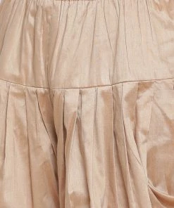 Vastramay Men's Dark Green Cotton Silk Blend Ethnic Jacket, Kurta And Dhoti Pant Set