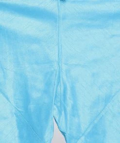 Vastramay Men's Light Blue Cotton Silk Blend Kurta, Ethnic Jacket And Pyjama Set 12 Vastramay Men's Light Blue Cotton Silk Blend Kurta, Ethnic Jacket And Pyjama Set