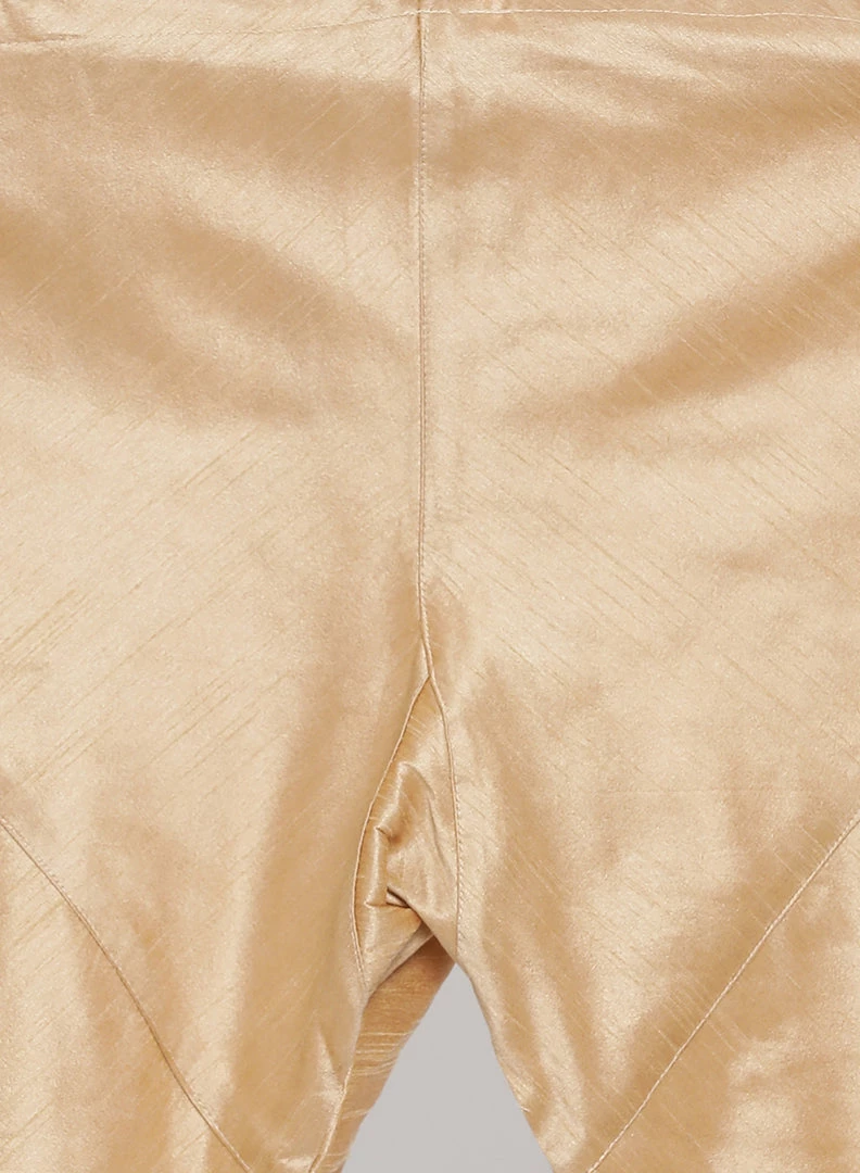 Vastramay Men's Blue Cotton Silk Blend Kurta, Ethnic Jacket And Pyjama Set Kurta Sets 7 Vastramay Men's Blue Cotton Silk Blend Kurta, Ethnic Jacket And Pyjama Set Kurta Sets