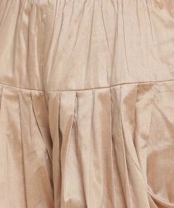 Vastramay Men's Green Cotton Silk Blend Ethnic Jacket, Kurta And Dhoti Pant Set