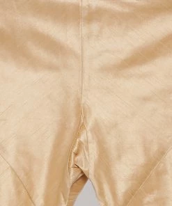 Vastramay Men's Maroon Cotton Silk Blend Kurta, Ethnic Jacket And Pyjama Set