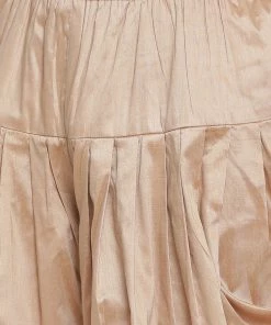 Vastramay Men's Yellow Cotton Silk Blend Ethnic Jacket, Kurta And Dhoti Pant Set