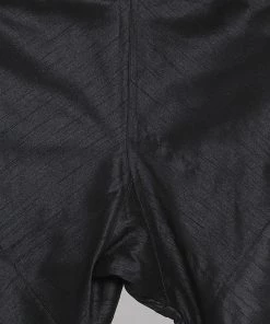 Vastramay Men's Black Cotton Silk Blend Kurta, Ethnic Jacket And Pyjama Set