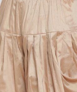 Vastramay Men's White Cotton Silk Blend Ethnic Jacket, Kurta And Dhoti Pant Set