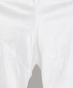 Vastramay Men's White Cotton Silk Blend Kurta, Ethnic Jacket And Pyjama Set