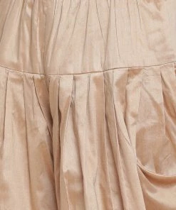 Vastramay Men's Maroon Cotton Silk Blend Ethnic Jacket, Kurta And Dhoti Pant Set