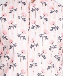 VASTRAMAY Men's Pink Cotton Blend Floral Ethnic Jacket Buy 1 Get 1