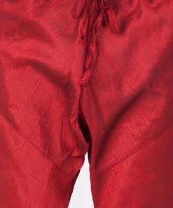 VASTRAMAY Men's Maroon Cotton Silk Blend Kurta, Ethnic Jacket And Pyjama Set 12 VASTRAMAY Men's Maroon Cotton Silk Blend Kurta, Ethnic Jacket And Pyjama Set