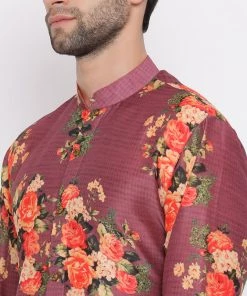 Vastramay Green Twill Jacket, Printed Kurta And Pyjama Set Kurta Sets 14 Vastramay Green Twill Jacket, Printed Kurta And Pyjama Set Kurta Sets