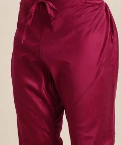 Vastramay Men's Embroidered Jacket With Fuchsia Pink Kurta Pyjama Set Rakhi