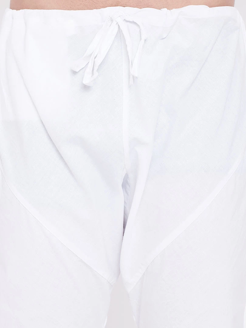 Vastramay Men's Beige, Navy Blue And White Cotton Blend Jacket, Kurta And Pyjama Set Kurta Sets 8 Vastramay Men's Beige, Navy Blue And White Cotton Blend Jacket, Kurta And Pyjama Set Kurta Sets