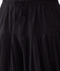 VASTRAMAY Men's Black And Rose Gold Silk Blend Ethnic Jacket, Kurta And Dhoti Set