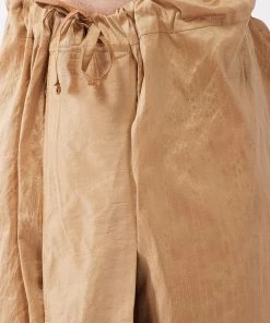 VASTRAMAY Men's Rose Gold Solid Silk Blend Kurta And Dhoti With Maroon Nehru Jacket Kurta Sets