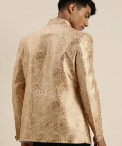 VASTRAMAY Men's Rose Gold-Toned Silk Blend Ethnic Jodhpuri Rakhi 12 VASTRAMAY Men's Rose Gold-Toned Silk Blend Ethnic Jodhpuri Rakhi