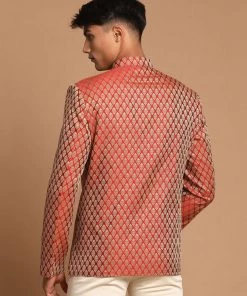 Rakhi VASTRAMAY Men's Maroon Silk Blend Ethnic Jodhpuri