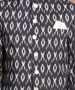 Bandhgala/Jodhpuri VASTRAMAY Men's Black Printed Jodhpuri