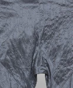 Vastramay Men's Grey Cotton Silk Blend Kurta And Pyjama Set