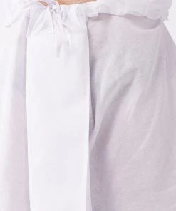 VASTRAMAY Men's Aqua Blue And White Cotton Blend Kurta And Dhoti Set