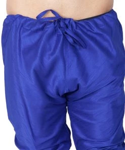 Vastramay Men's Light Blue Cotton Silk Blend Kurta And Pyjama Set