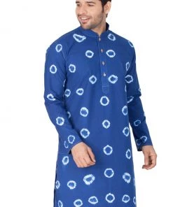 VASTRAMAY Men's Blue Cotton Kurta 9 VASTRAMAY Men's Blue Cotton Kurta