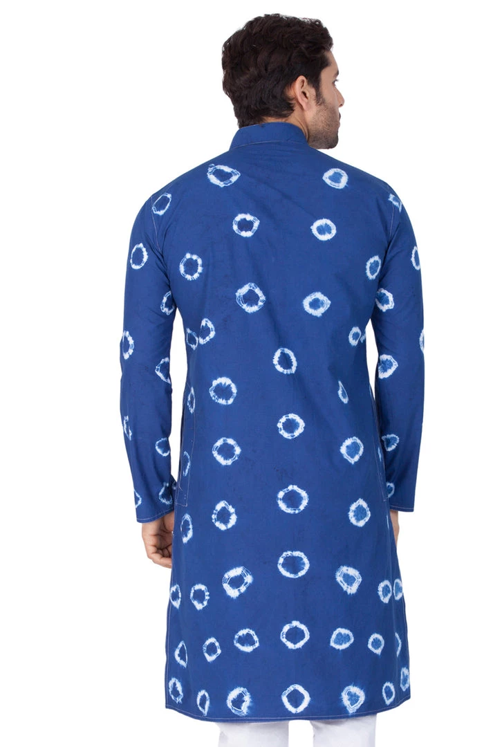 VASTRAMAY Men's Blue Cotton Kurta 6 VASTRAMAY Men's Blue Cotton Kurta