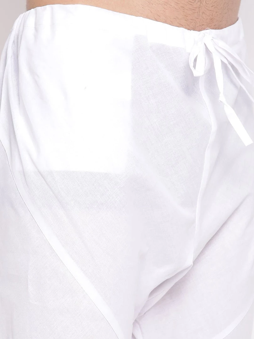 Vastramay Men's Green Cotton Blend Kurta And Pyjama Set 6 Vastramay Men's Green Cotton Blend Kurta And Pyjama Set