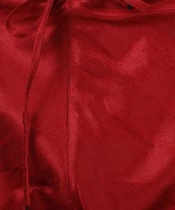 Vastramay Men's Maroon Cotton Silk Blend Kurta And Pyjama Set