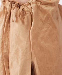 VASTRAMAY Men's Pink And Rose Gold Silk Blend Kurta And Dhoti Set