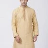 Buy 1 Get 1 VASTRAMAY Men's Beige Silk Blend Kurta 1 Buy 1 Get 1 VASTRAMAY Men's Beige Silk Blend Kurta