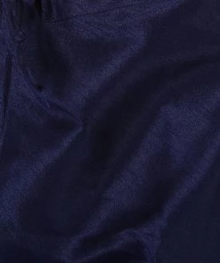 Vastramay Buy 1 Get 1 Men's Navy Blue Cotton Silk Blend Kurta And Churidar Set