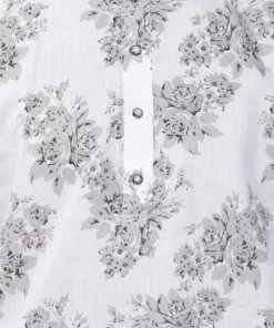 Buy 1 Get 1 VASTRAMAY Men's White Printed Cotton Blend Kurta
