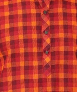 Buy 1 Get 1 VASTRAMAY Men's Red Pure Cotton Kurta