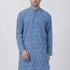 VASTRAMAY Men's Blue Pure Cotton Kurta Buy 1 Get 1