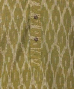 Buy 1 Get 1 VASTRAMAY Men's Green Pure Cotton Kurta