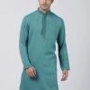 Vastramay Buy 1 Get 1 Men's Green Cotton Blend Kurta 1 Vastramay Buy 1 Get 1 Men's Green Cotton Blend Kurta