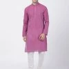 Vastramay Men's Purple Pure Cotton Kurta And Pyjama Set 1 Vastramay Men's Purple Pure Cotton Kurta And Pyjama Set