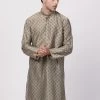 Vastramay Men's Copper Cotton Blend Kurta