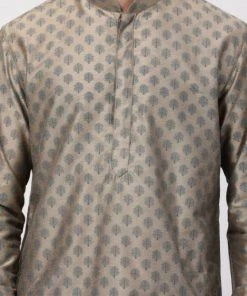Vastramay Men's Copper Cotton Blend Kurta